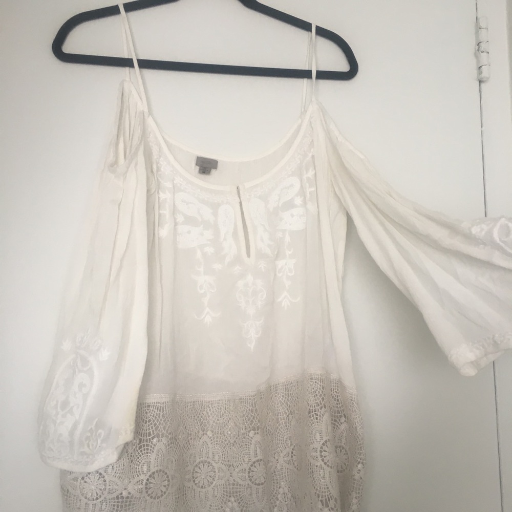 Urban Outfitters White Peasant Top